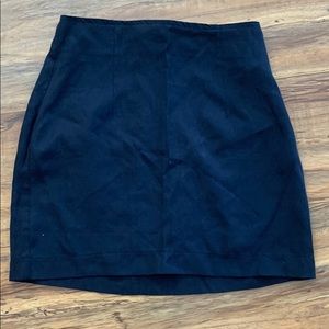 navy mini skirt